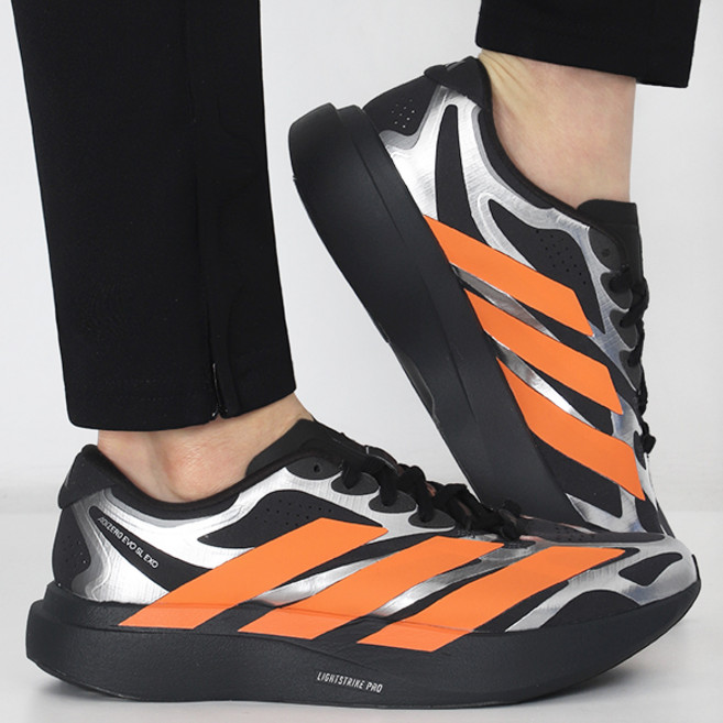 아디다스 아디제로 Adizero EVO SL EXO M 에보슬 러닝화 카본-루시드 오렌지-실버 메탈릭