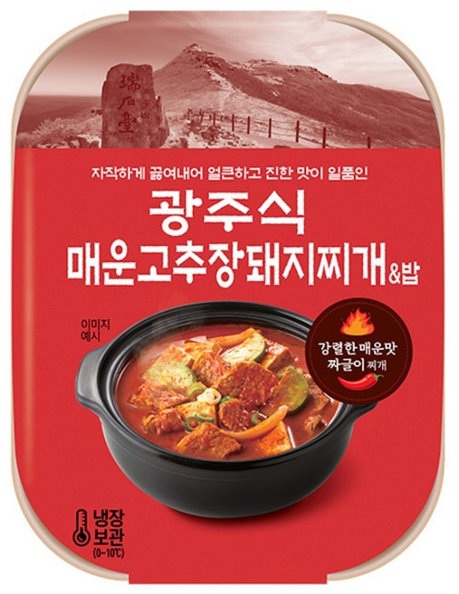 광주식 매운 고추장 돼지찌개, 6개, 500g
