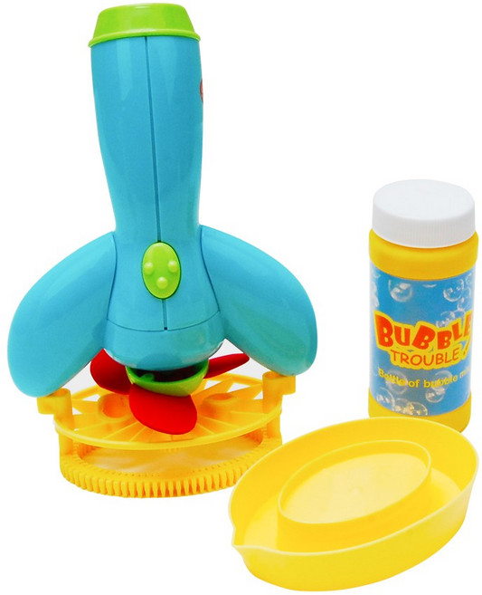 DIOME Bubble In Bubble-Blue / 키즈맘아트 버블러 비눗방울 비누방울 버블메이커 버블 머신 유아 어린이 거품 놀이 버블건 총 자동 버블인버블 엄마표미술 홈스쿨, 1개