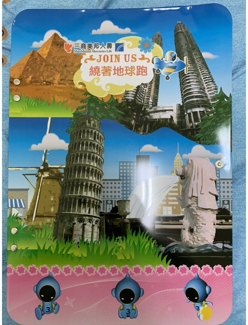 三商美邦人壽 紀念款 磁鐵世界地圖