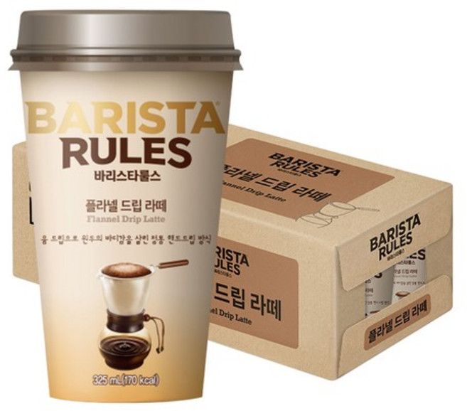 [매일] 바리스타룰스 플라넬드립라떼 325ml 10팩, 없음