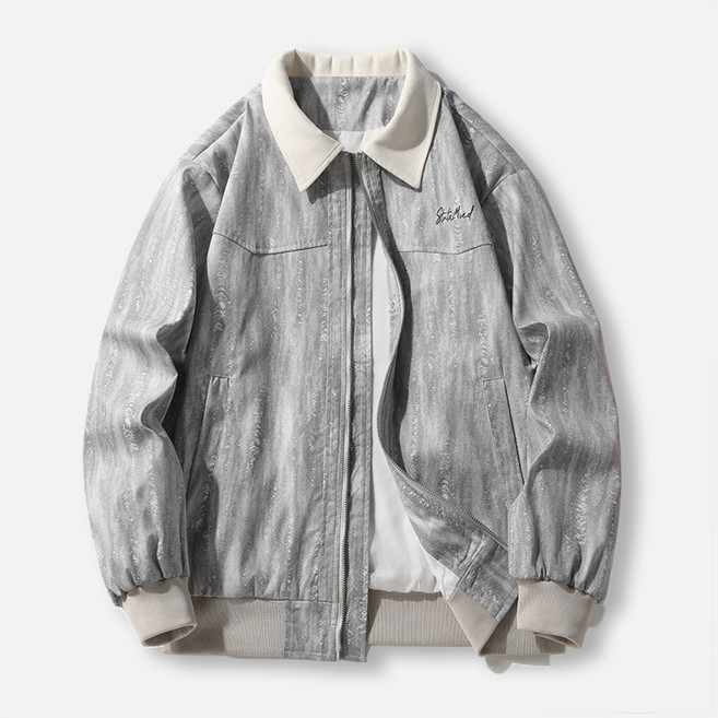 스타일닥터 빈티지 빅 사이즈 재킷 모던 시크 프린트 재킷