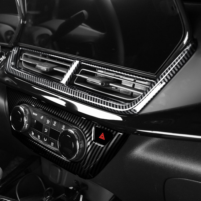 유투카 호환 트랙스 크로스오버 악세사리 센터페시아 송풍구 커버 자동차 튜닝 용품, 카본 Carbon