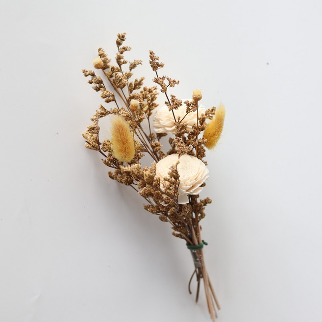 NatureWorld Studio 四季擴香花棒 居家香氛擺飾, 黃色, 1個