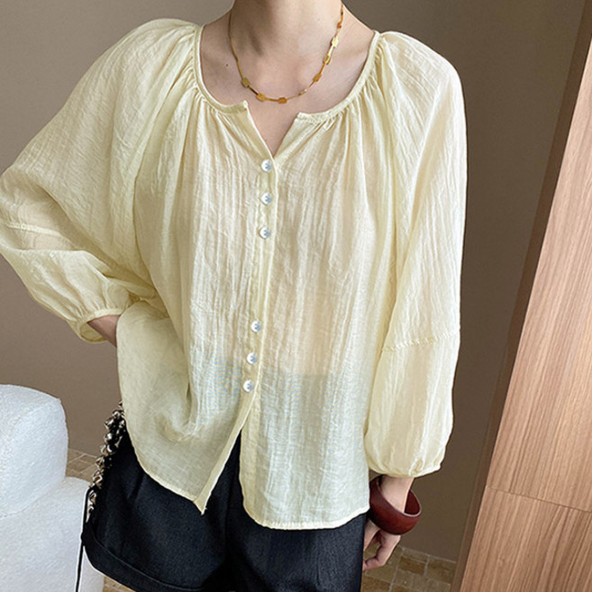 드마엘 여성 레이지 간절기 여름 셔츠(4color)+델로나