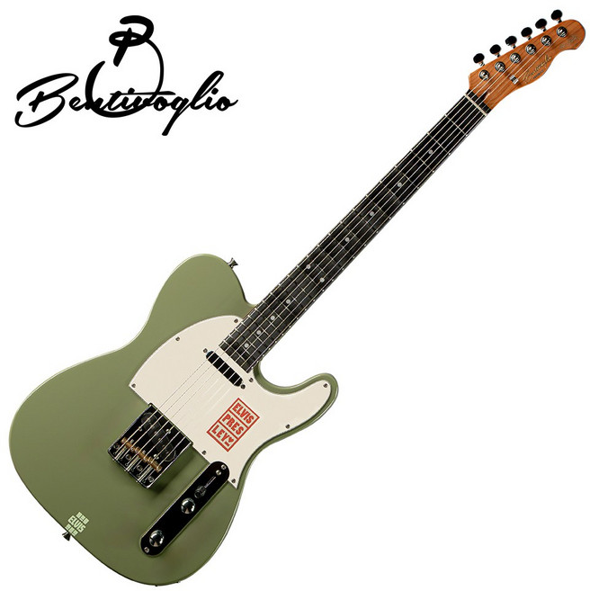 벤티볼리오 ET200S 엘비스 프레슬리 입문용 텔레캐스터 일렉 기타, BG (브리티쉬 그린), 1개