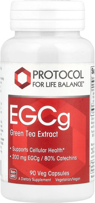 Protocol Life Balance EGCG 녹차 추출물 베지 캡슐 90정, 1개 - 쿠팡
