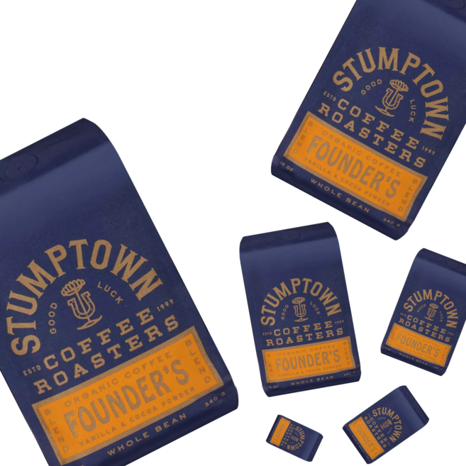 스텀프타운 커피 파운더스 오가닉 다크로스트, 6개, 340g, 홀빈(분쇄안함)