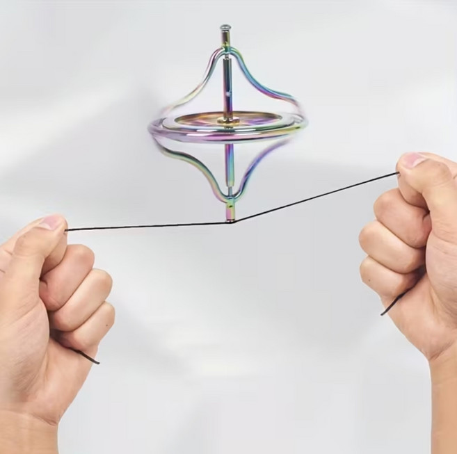 트리뷰샵 자이로스코프팽이 GYROSCOPE 세차운동원리 운동량보존 인셉션팽이 ufo 착시 장난감 세트 키트 교구 초등과학수업 어린이 어른용 물품 만들기 완구