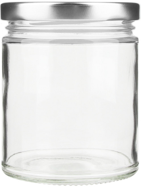 공병상회 OS공통300 투명 유리병 + 실버캡 세트, 6개, 230ml