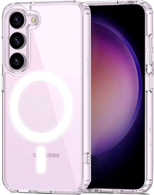 아이엔조이 아이폰 갤럭시 S 초강력 젤리 하드 투명 마그네틱 맥세이프 휴대폰 케이스 INJ-MSC01