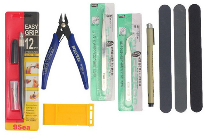 DGITEM VT-031 프라모델 기본공구세트 건프라 입문 니퍼 핀셋 프라모델전용공구세트, 1세트