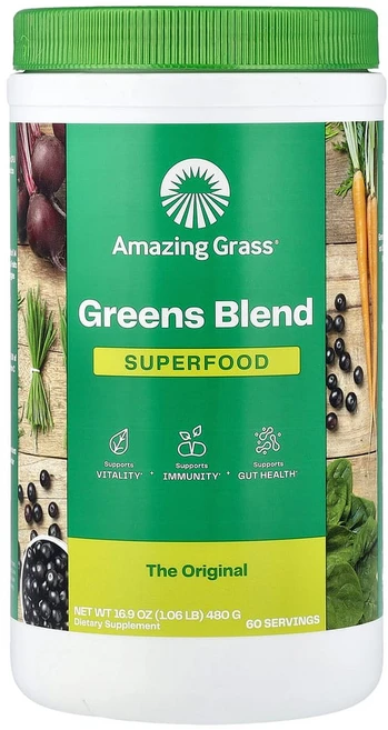 어메이징그래스 Green 슈퍼푸드 오리지널 17 oz (480 g), 1개, 480g - 쿠팡