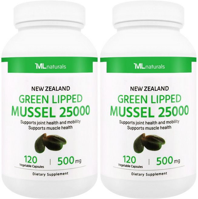 마이라이프 내추럴스 뉴질랜드 초록입홍합 25000, 120정, 2개