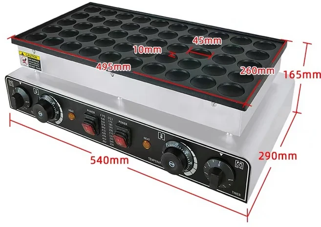 붙지 않는 미니 전기 와플 메이커 팬케이크 에게트 머신 주방 베이킹용 컴팩트 와플 포트 220V, 02 EU, 01 빠른, 01 220V    50 holes