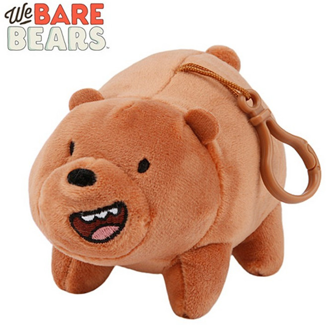 [돌앤돌스] 위 베어 베어스 가방고리_그리즐리(15cm)-위베어베어스인형 캐릭터인형 곰인형 가방걸이 인형선물, 1개