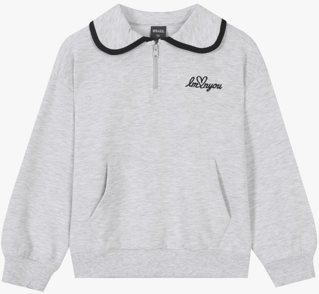 유솔_@주니어@여아 맨투맨 50%~70%할인!!!@반집업@저렴한@25년 봄신상!!!@인기상품_여아 CP양면 반집업 맨투맨 ULMA25S51_NC대전유성점