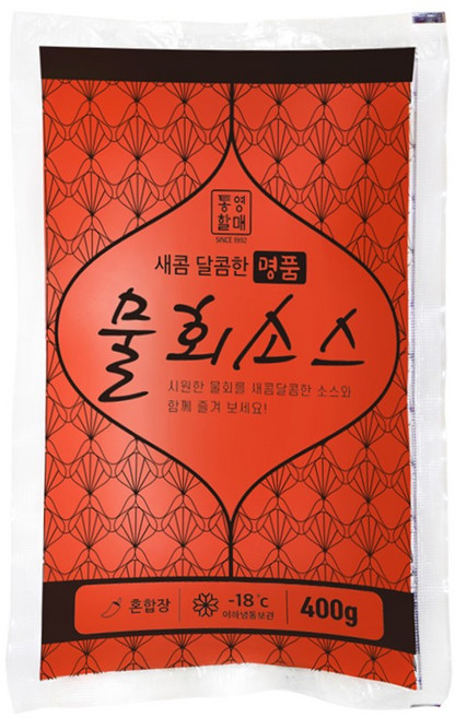 시원한 한치물회 밀키트 한치다리 몸통 물회소스 여름 보양식 영양만점 해신탕, 1개, 물회소스400g1팩