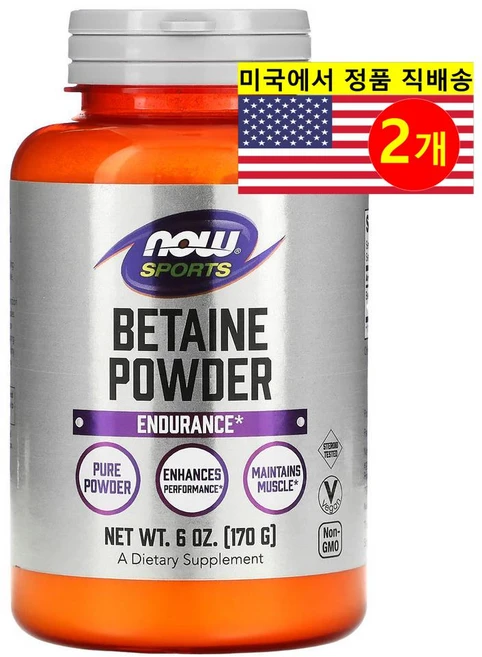 NOW 나우 베타인 파우더 Betaine 170g, 2개 - 쿠팡