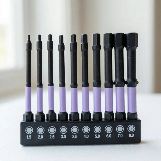 강력자성 임팩 육각 드릴 비트 10종 세트 75mm, 1세트