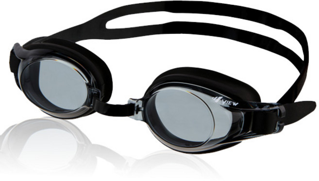 뷰 수경 V560A 일반렌즈 물안경, 1개, BK