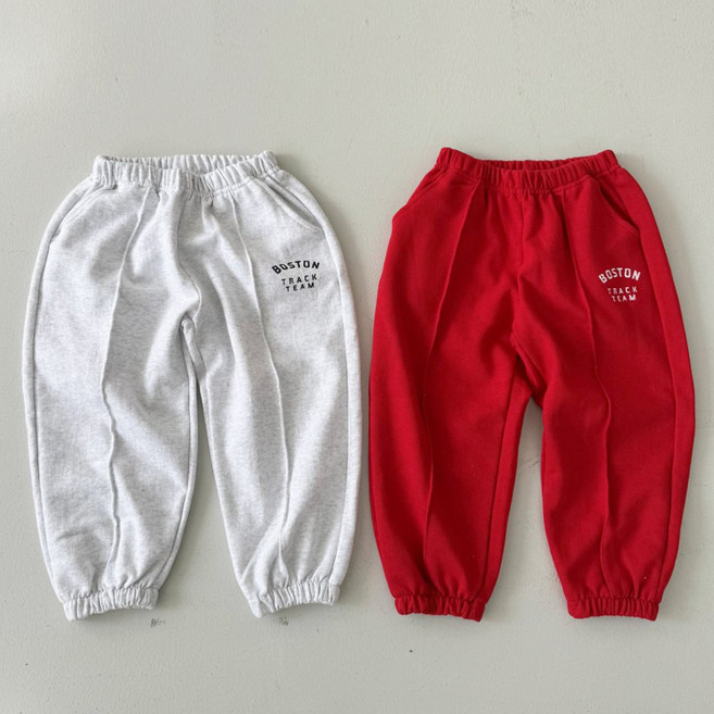 아이꼼므 5~19호 주니어 아동 유아 데일리 트레이닝 조거 바지 남아 여아 보스턴 핀턱 팬츠