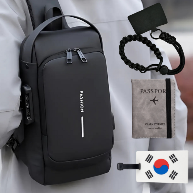 심플딤플 RFID 도난방지 여행용 크로스백 올인원 솔루션