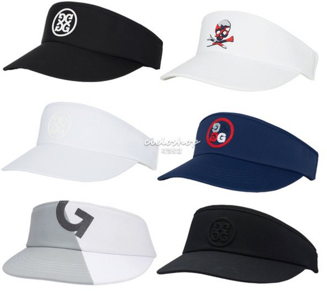 [백화점정품] 지포어 볼캡 스컬 써클 바이저 썬캡 남여공용 야구 러닝 모자, 06. 써클 G (블랙 로고), 1개