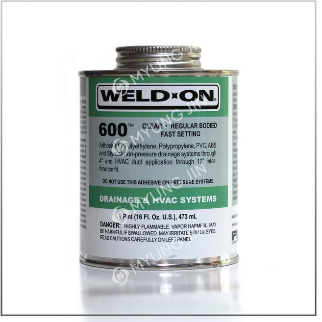WELDON 웰드온 600 PE/PP 용 접착제 473ml, 1개