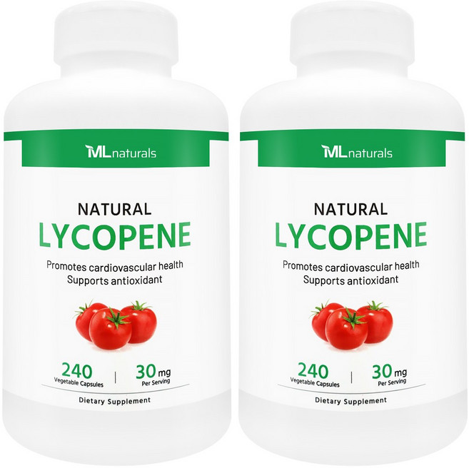 [미국빠른직구] 신제품 마이라이프 내추럴스 라이코펜 30 mg, 240정, 2개