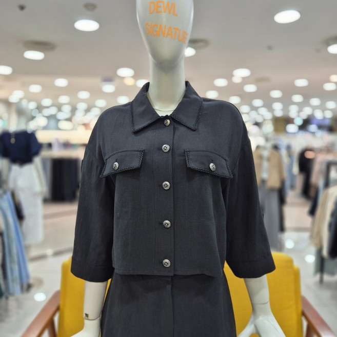 듀엘 린넨 셋업 자켓 L252MSF046DGDH5567608