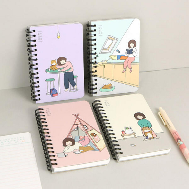 아트박스/핑크풋 핑크풋 보리야누나야 슬림 좌철 수첩(랜덤발송), 2000보리슬림좌철수첩_랜덤, 2000보리슬림좌철수첩-랜덤, 상세설명 참조