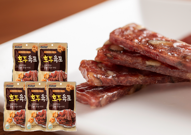 호두육포 45g, 5개