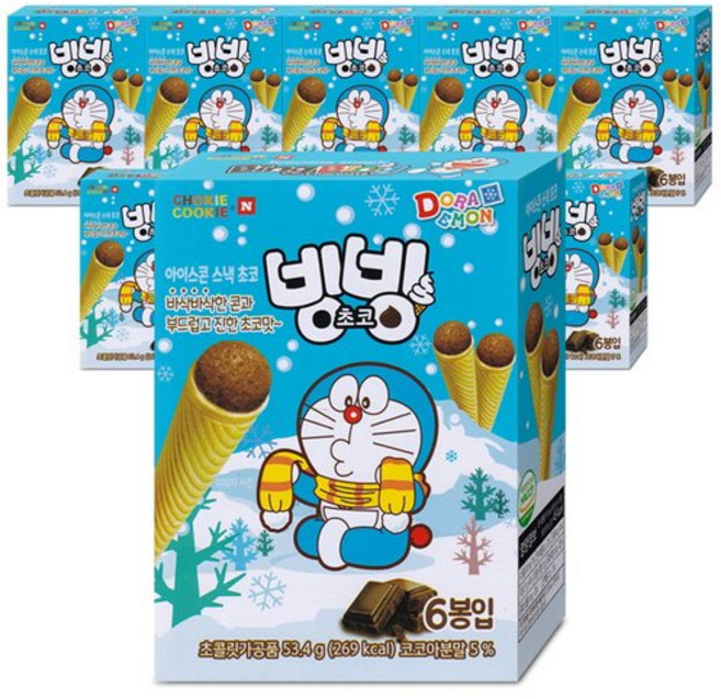 빙빙초코 53.4gX10개, 53.4g, 4개