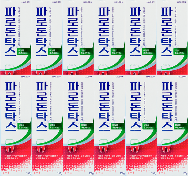 파로돈탁스 데일리 후로라이드 치약, 150g, 2개