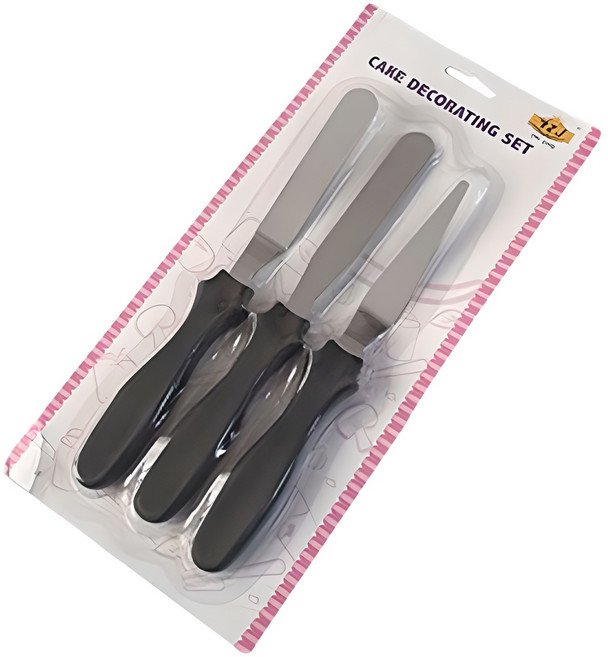 이홈베이킹 미니 스패츌러 3종, 혼합색상, 1세트