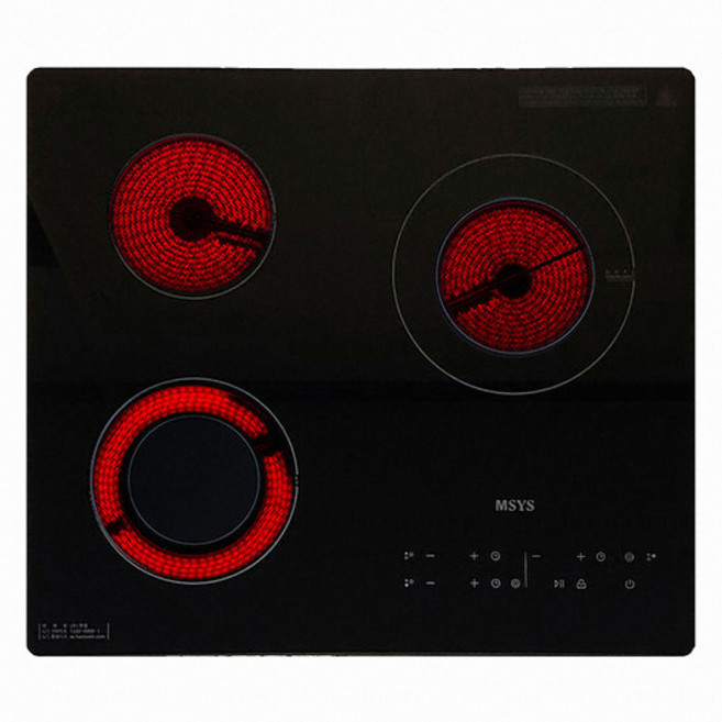전기쿡탑 하이라이트3구 한샘하이라이트 엠시스CTB-MSC330E, 빌트인, CTB-MSC330E