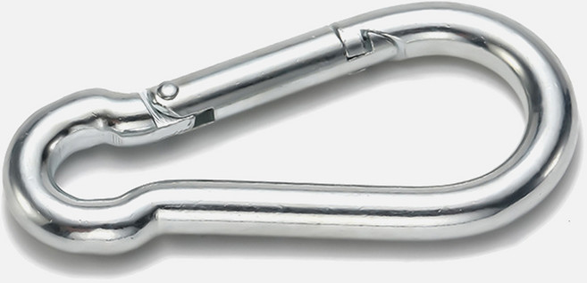 강철비너 캠핑 등산용 강철연결고리, 12개, 실버