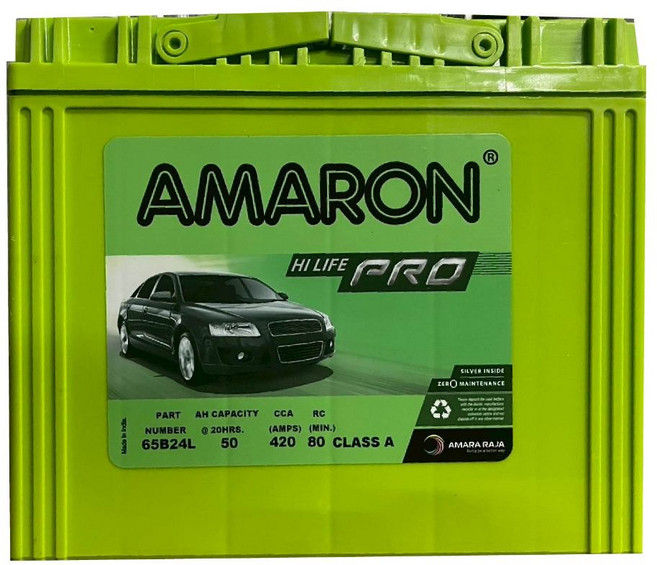 AMARON 愛馬龍 65B24L R RS LS 日規 同55B24加強版 免加水 銀合金 PRO 車用電瓶 汽車電池, 1個, 愛馬龍-65B24L