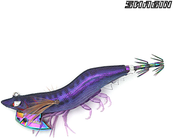 백경 노블리어 팁런 에기 SG-546 흑왕 무늬오징어 새우 스웨긴, 1개, 30g, 06 부산 고등어