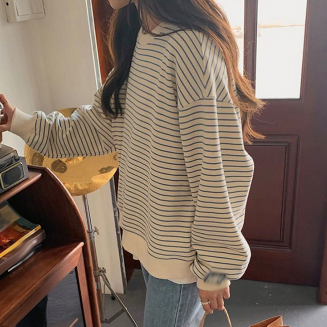 [위드기프트] [착한가격] 소프트 스트라이프 맨투맨