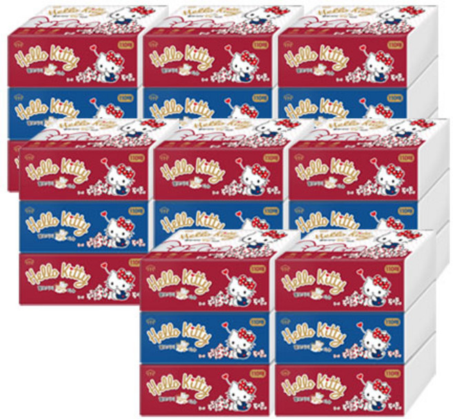 헬로키티 팝업티슈 3겹 110매, 24개