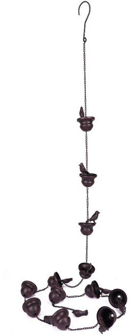 주택 낙수관 빗물받이 레인체인 홈통 배수로 한옥 처마 01.브론즈 240x10