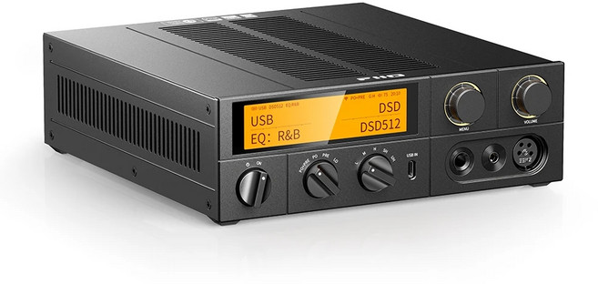 FiiO K17 HiFi 기함 데스크톱 디코드 헤드폰 증폭기 AK4191 듀얼 AK4499EX DAC, 블랙