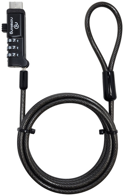 삼성 갤럭시북2 프로 NT930XEW NT950XEW NT950XEV 노트북 비밀번호 다이얼 USB 잠금장치 도난방지 락 자물쇠 시건장치, 노트락 USB 다이얼, 1개