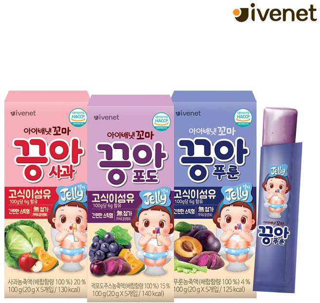 아이배냇 꼬마 끙아젤리 12개세트, 12개, 사과12개, 100g