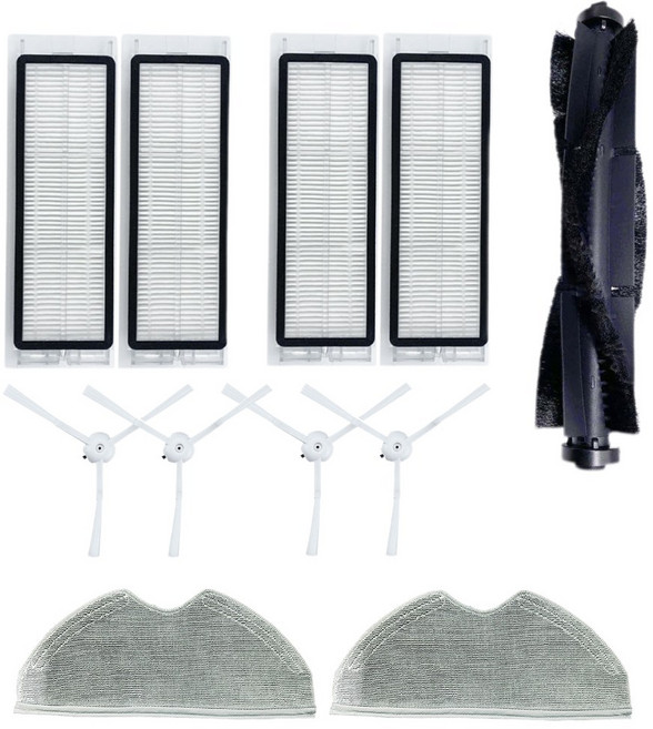 와이제이 치후 360 로봇청소기 호환용 부품, 1세트, 치후s5s7필터4p메인브러쉬1p사이드브러쉬2p걸레2p