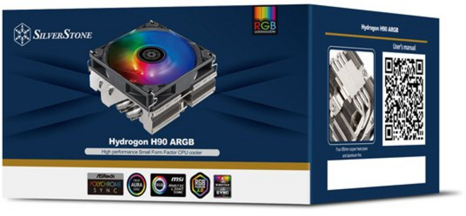 SilverStone 銀欣 SST-HYH90-ARGB 92mm PWM ARGB 四導管CPU散熱, 1個