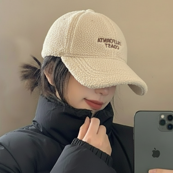 뽀글이 양털 볼캡 남자 여자 겨울 캡모자 야구모자