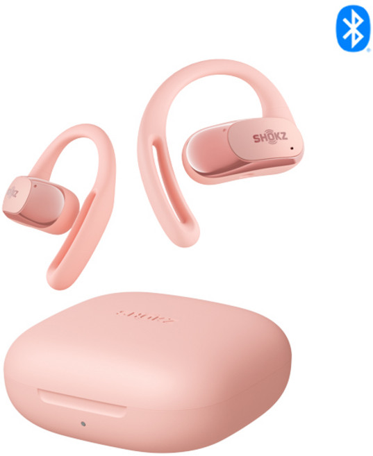 샥즈 오픈핏 에어 블루투스 무선 이어폰 T511, 핑크